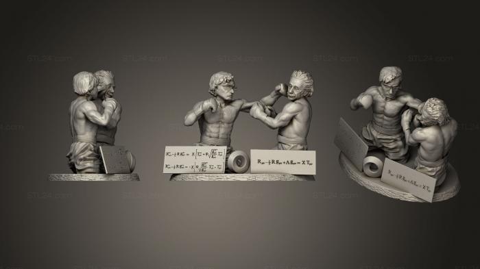 Figurines simple (Combat De Boxe Cosmologique, STKPR_0276) 3D models for cnc
