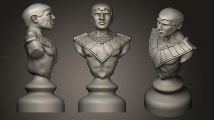 Figurines simple (Complete Egypt Chess Set Pawn, STKPR_0281) 3D models for cnc