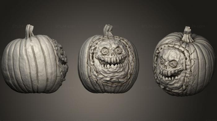 Creepy Pumpkin Heads  Set A