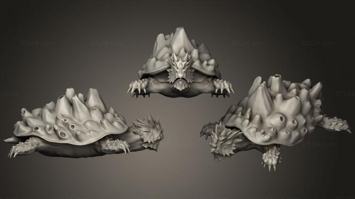 Figurines simple (Elder Snapping Turtle, STKPR_0412) 3D models for cnc