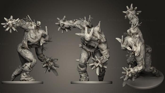 Figurines simple (Fire Elemental (Witcher 3), STKPR_0463) 3D models for cnc