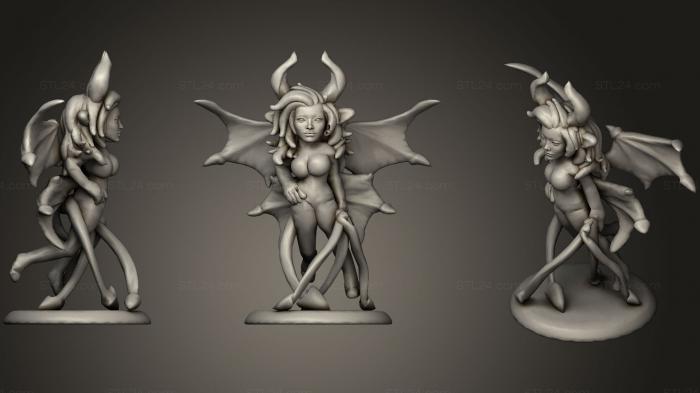 Figurines simple (FYRONA THE SUCCUBUS, STKPR_0498) 3D models for cnc