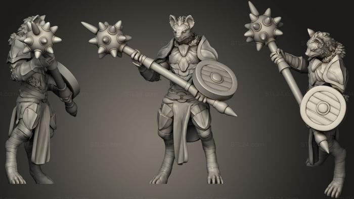 Figurines simple (Gnoll Pack Leader Miniature, STKPR_0533) 3D models for cnc