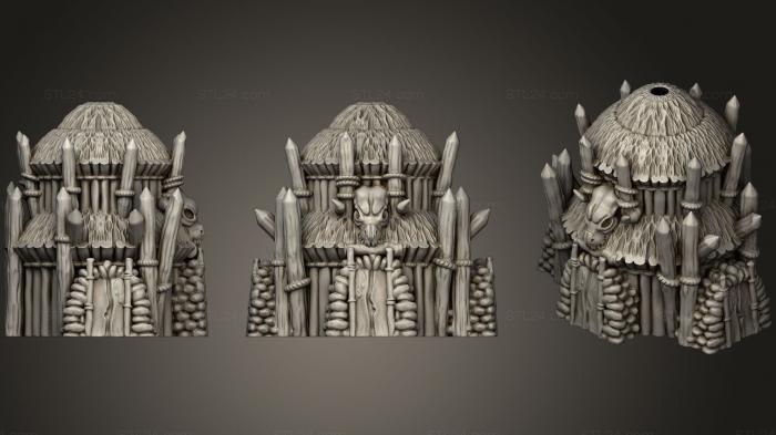 Figurines simple (Goblin Chieftains Hut, STKPR_0543) 3D models for cnc