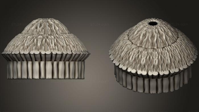 Figurines simple (Goblin Round Hut Roof A, STKPR_0554) 3D models for cnc