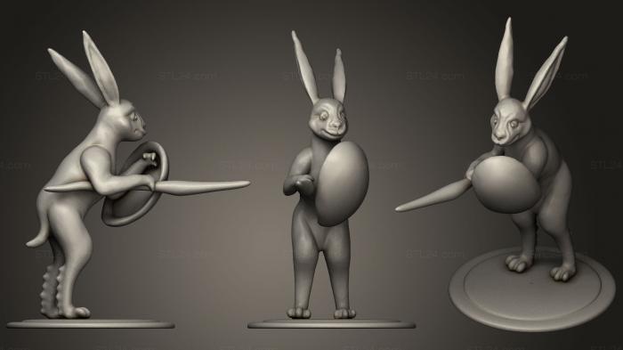 Figurines simple (Hare Of The Middle Ages, STKPR_0626) 3D models for cnc