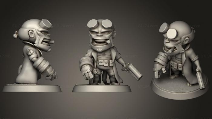 Figurines simple (Hellboy Chibi Miniature, STKPR_0635) 3D models for cnc