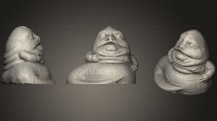 Figurines simple (Jabba The Hutt Idol, STKPR_0695) 3D models for cnc