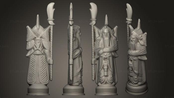 Figurines simple (Jade Chess King [Final, STKPR_0701) 3D models for cnc