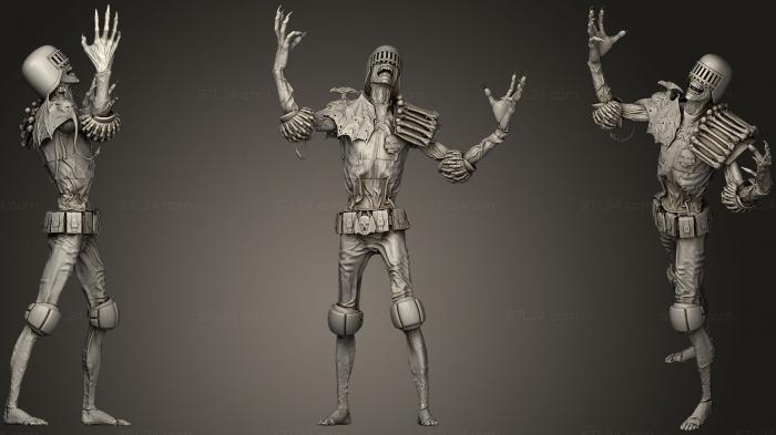 Figurines simple (Judge Death poses 3, STKPR_0721) 3D models for cnc