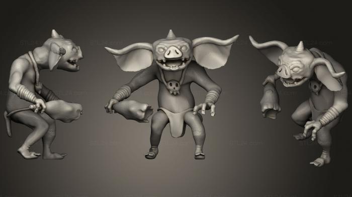 Figurines simple (Legend Of Zelda Breath Of The Wild  Bokoblin, STKPR_0799) 3D models for cnc