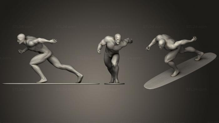 Figurines simple (Marvel Silver Surfer, STKPR_0856) 3D models for cnc