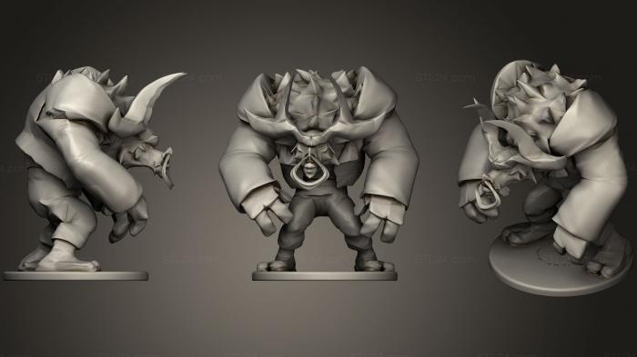 Figurines simple (Matador Alistar The Minotaur (League Of Legends), STKPR_0860) 3D models for cnc