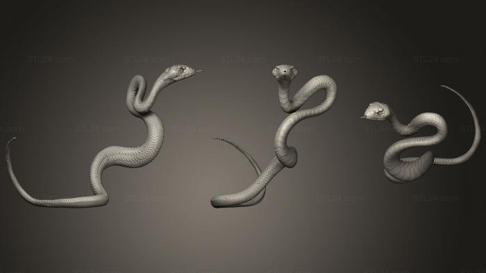 Статуэтки упрощенные (Мой Вымышленный Змей 1, STKPR_0918) 3D модель для ЧПУ станка