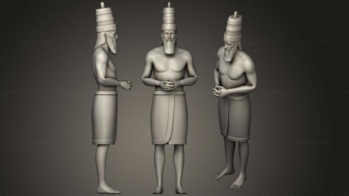 Figurines simple (Nebuchadnezzars Dream Statue, STKPR_0926) 3D models for cnc