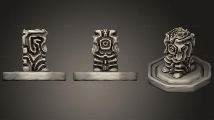 Figurines simple (Pillar Mimic (Hidden), STKPR_1005) 3D models for cnc