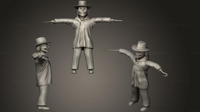 Figurines simple (Puppet Master Blade, STKPR_1048) 3D models for cnc