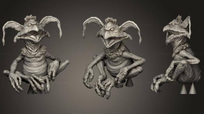 Figurines simple (Salacious Crumb  No Pillow Version, STKPR_1128) 3D models for cnc