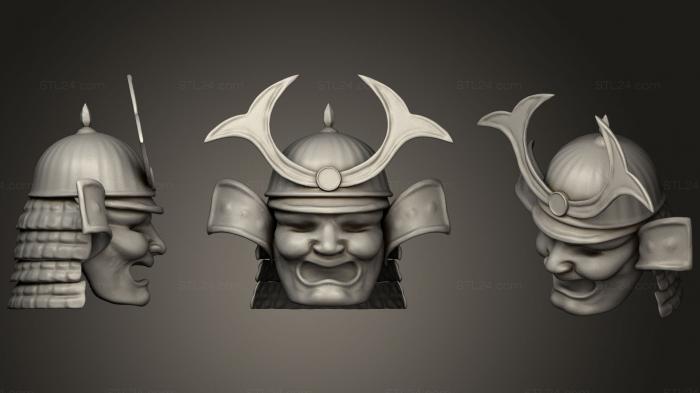 Figurines simple (Samurai helmet Free download, STKPR_1131) 3D models for cnc
