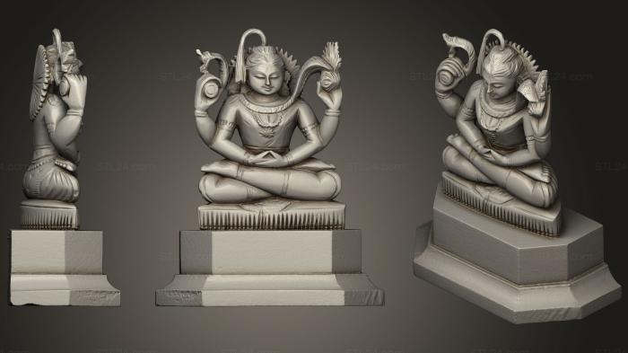 Figurines simple (Shiva In Meditation, STKPR_1164) 3D models for cnc