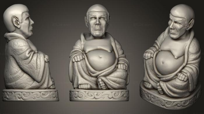 Figurines simple (Spock Buddha (Star Trek Collection), STKPR_1212) 3D models for cnc