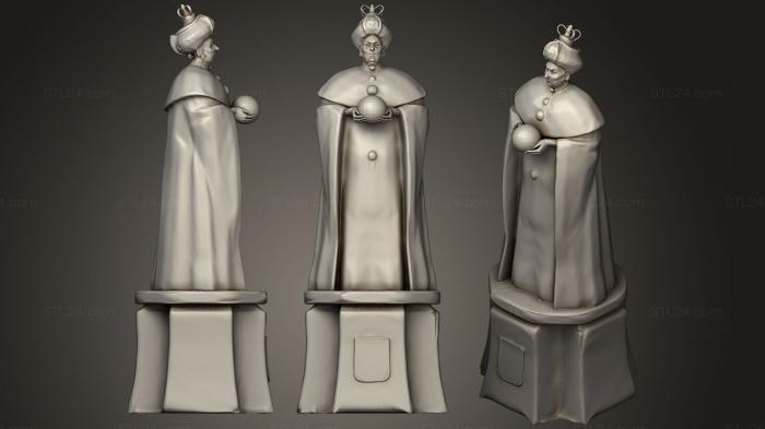 Статуэтки упрощенные (Статуи короля и Королевы1, STKPR_1228) 3D модель для ЧПУ станка