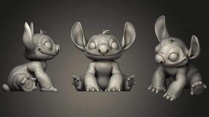 Figurines simple (Stitch  Cosmetic Changes, STKPR_1232) 3D models for cnc