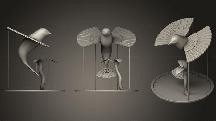 Figurines simple (Tensegity Hummingbird  Colibri, STKPR_1264) 3D models for cnc