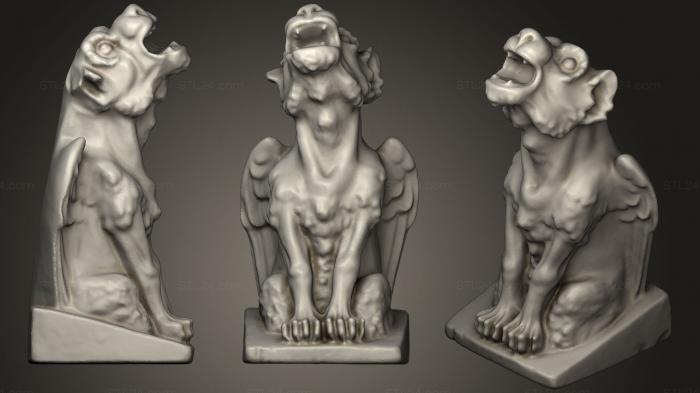 Figurines simple (Architectural Wolf Detail, STKPR_1367) 3D models for cnc