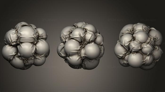 Figurines simple (Bronze cloth on many balls, STKPR_1378) 3D models for cnc