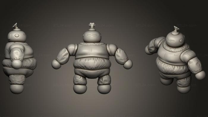 Figurines simple (Cyber Sumo robot original concept, STKPR_1395) 3D models for cnc