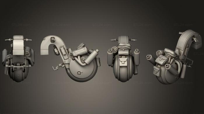 Статуэтки упрощенные (Мотоцикл Dragon Ball, STKPR_1410) 3D модель для ЧПУ станка