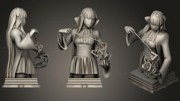Figurines simple (Fate Grand Order 7 Classes Chess Set, STKPR_1415) 3D models for cnc