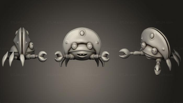 Figurines simple (Fortune cookie crab, STKPR_1420) 3D models for cnc