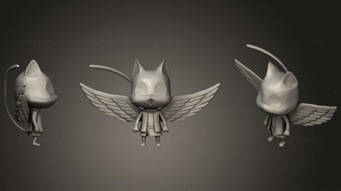 Статуэтки упрощенные (Базовая установка для VR-чата Happy Cat Fairy Tale, STKPR_1444) 3D модель для ЧПУ станка