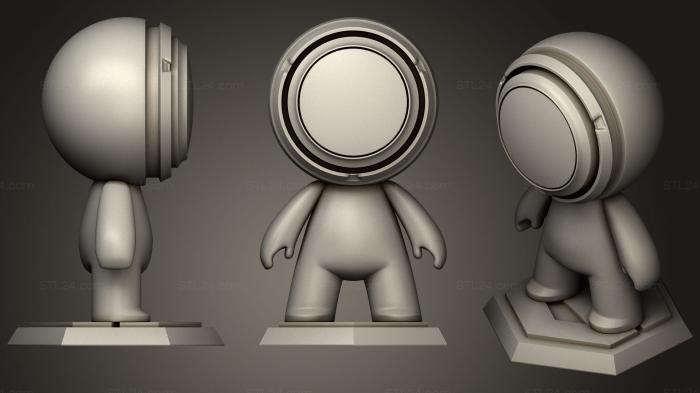 Статуэтки упрощенные (Создатель Теней 01 Железный Человек, STKPR_1512) 3D модель для ЧПУ станка