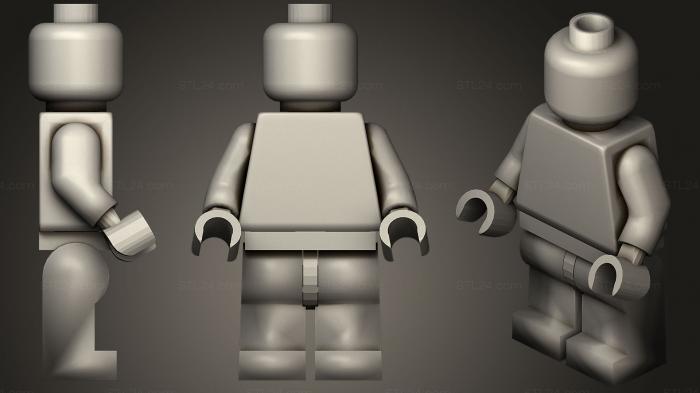 Статуэтки упрощенные (Человек-паук Возвращение Домой LEGO Модель, STKPR_1523) 3D модель для ЧПУ станка