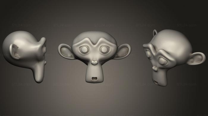 Figurines simple (Suzanne transitions, STKPR_1545) 3D models for cnc