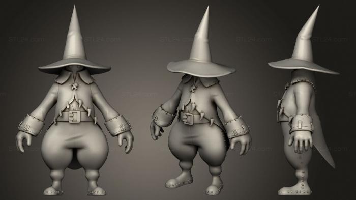 Figurines simple (Black Mage from Fantasy IX, STKPR_1595) 3D models for cnc