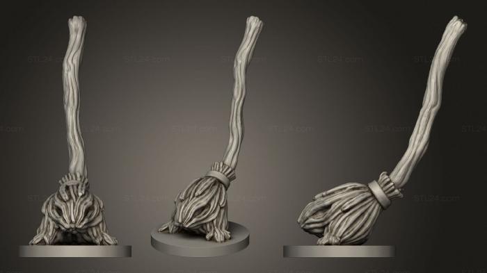 Figurines simple (Broom of Animated Attack, STKPR_1608) 3D models for cnc