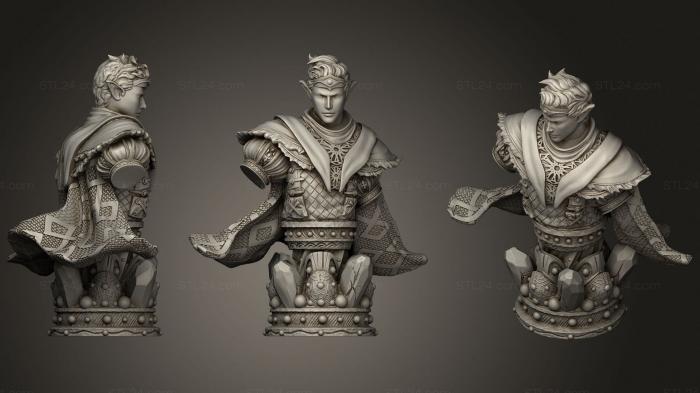 Figurines simple (BUST Yunas, STKPR_1612) 3D models for cnc