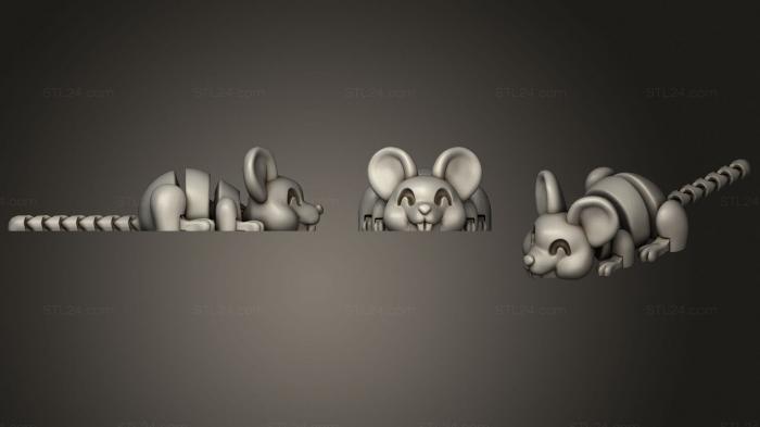 Figurines simple (Cheese Boxed Mouse v1, STKPR_1635) 3D models for cnc