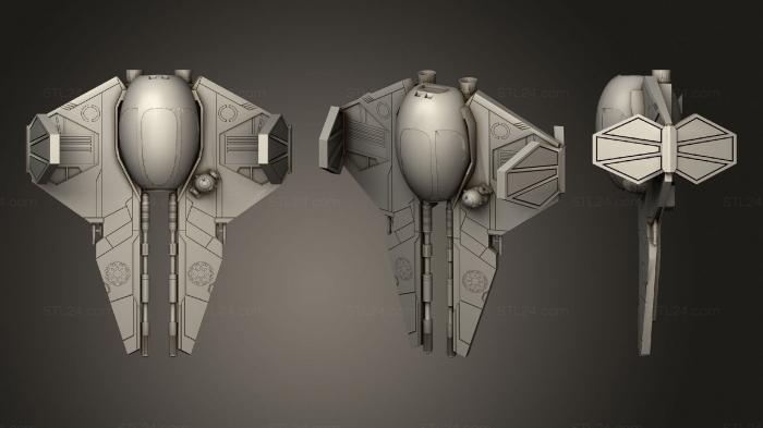 Figurines simple (Eta 2 Actis Jedi Starfighter (Xwing Proxy), STKPR_1738) 3D models for cnc