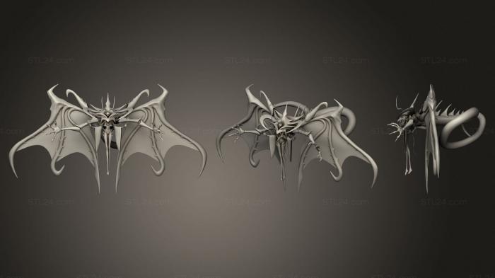 Figurines simple (Evil dragon mel, STKPR_1741) 3D models for cnc