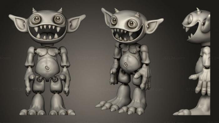 Figurines simple (Flexy Goblin, STKPR_1774) 3D models for cnc