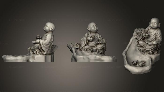 Figurines simple (Fuente buda, STKPR_1796) 3D models for cnc