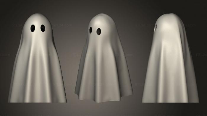 Figurines simple (Ghost Keychain, STKPR_1805) 3D models for cnc