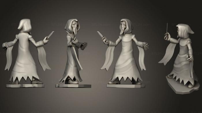 Figurines simple (Ghostface, STKPR_1807) 3D models for cnc