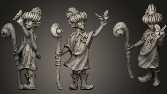 Figurines simple (Gnome Druid Fengles, STKPR_1812) 3D models for cnc