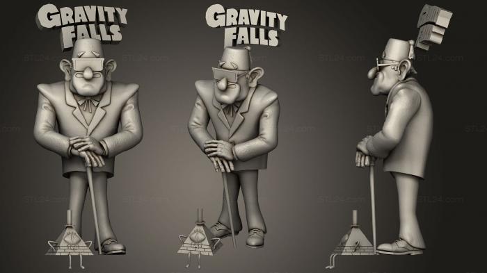 Figurines simple (Grunkle Stan Pines, STKPR_1832) 3D models for cnc